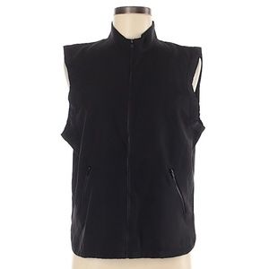 Kathie Lee black zip up vest